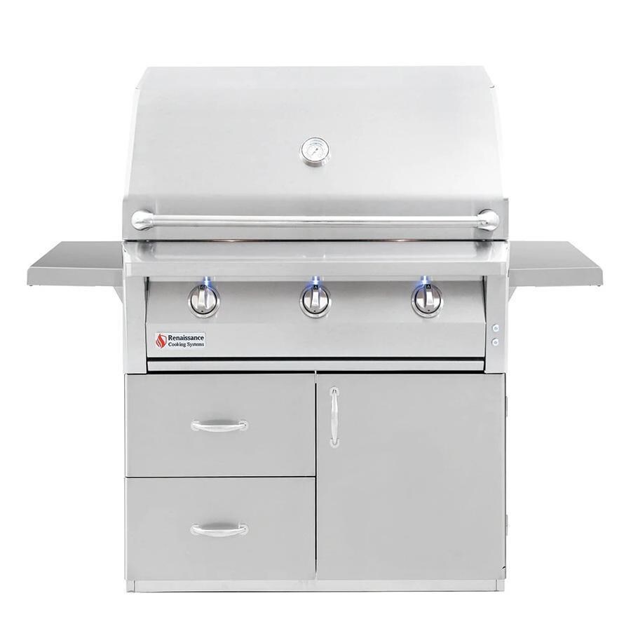 American Renaissance Grill by RCS 36-in 3-Burner Freestanding Natural Gas Grill