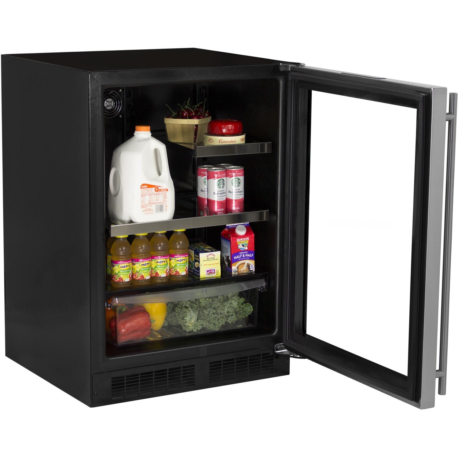Marvel 24-Inch Beverage Center With Convertible Shelf - Open View thumbnail