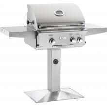 American Outdoor Grill L-Series 24-Inch 2-Burner Natural Gas Grill On Pedestal With Rotisserie - 24NPL image
