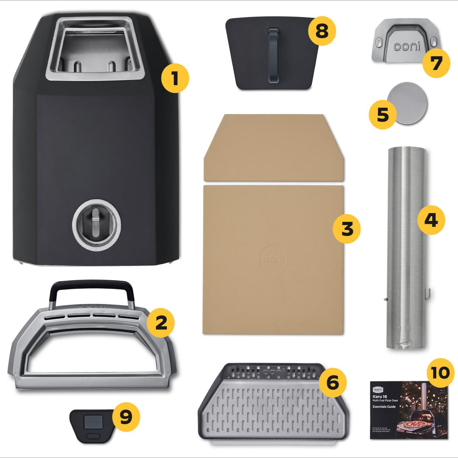 Ooni UU-P0E400 Karu 16 Multi-Fuel Portable Outdoor Pizza Oven - Box