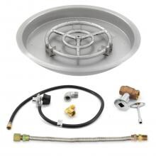 Lakeview Outdoor Designs 19-Inch Round Drop-In Pan W/ 12-Inch Propane Ring Burner & Connection Kit image