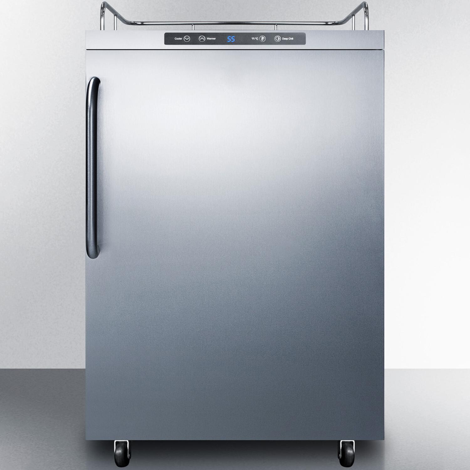 Summit SBC635MOSNK 24-Inch 5.6 Cu. Ft. Outdoor Rated DIY Tap Beer Dispenser / Kegerator - Towel Bar Handle - Front thumbnail