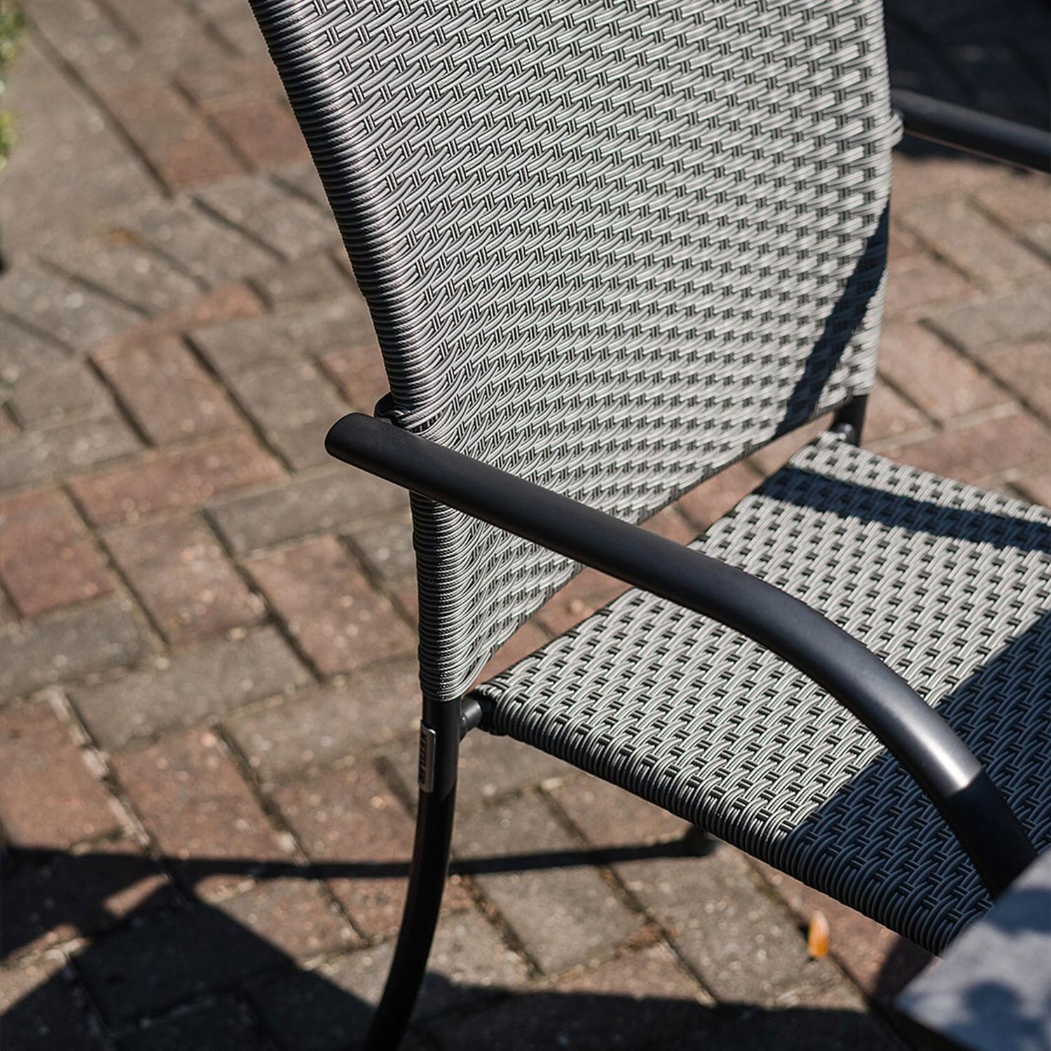 Pilano 6 Pc Aluminum/Woven Dining Arm Chair By KETTLER - Arm Rest - Detail thumbnail