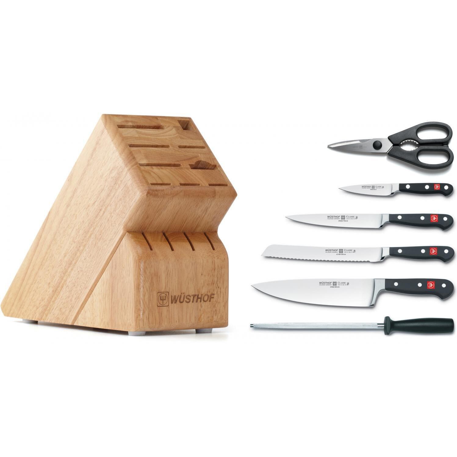 Wusthof Classic 7-Piece Knife Block Set - Components thumbnail