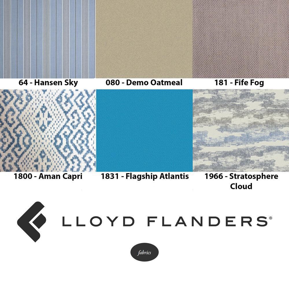 Lloyd Flanders Weekend Retreat Lounge Rocker in Mink Finish W/ Sailcloth Salt Fabric - Other Available Fabrics - Color Swatch thumbnail