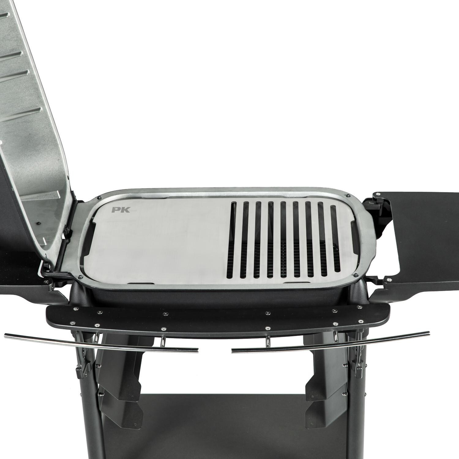 PK Grills PK300 Slotted Stainless Steel Griddle - Installed thumbnail