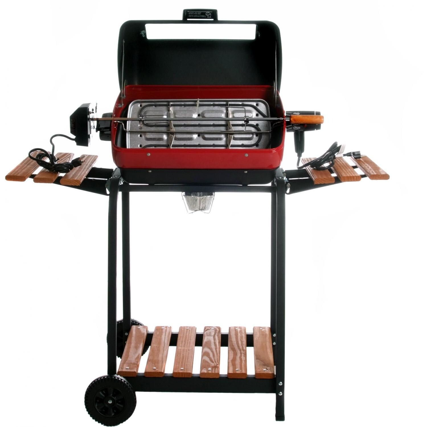 Open Grill With Rotisserie Set Up