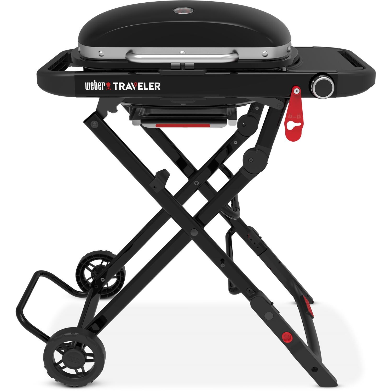 Weber Traveler Compact Portable Propane Grill - Black - 1501741 - Front - White Background thumbnail