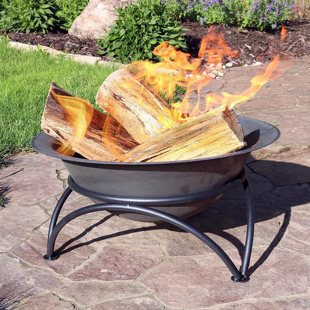 Ultimate Patio 24-Inch Cast Iron Wood Burning Fire Pit thumbnail
