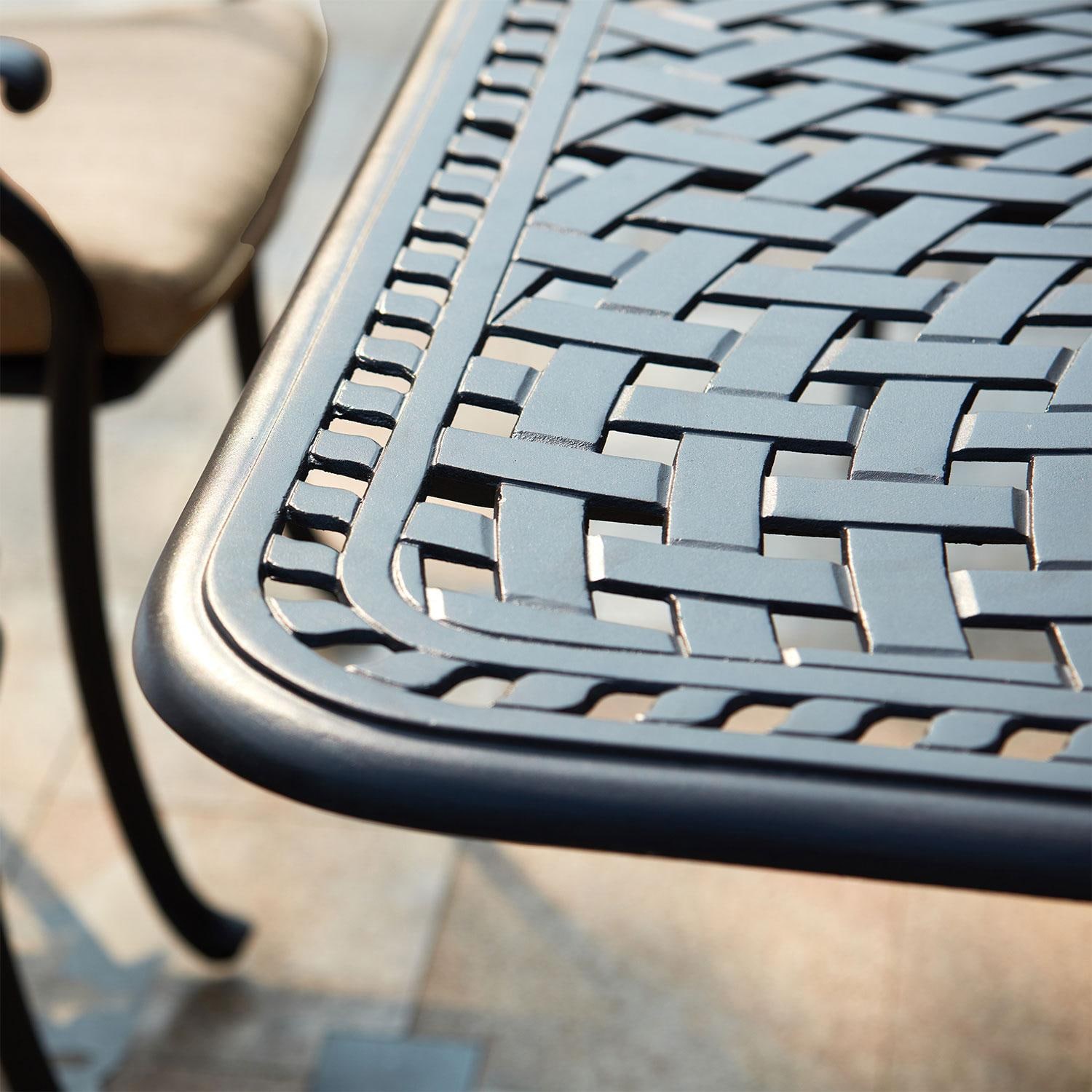 Darlee Sedona 9 Piece Cast Aluminum Patio Dining Set - Antique Bronze - Corner - Detail thumbnail