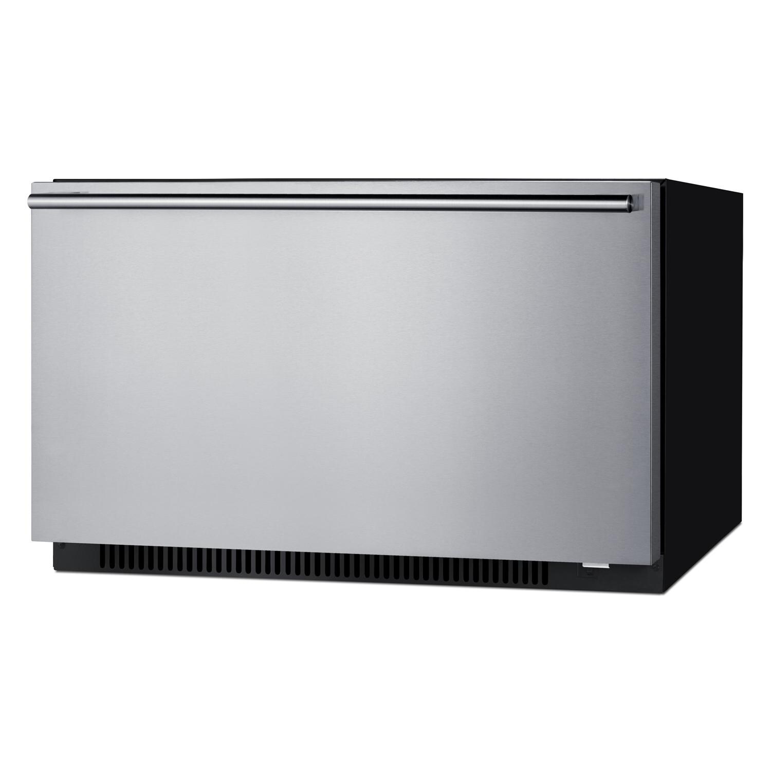 Summit SPHC30 30 Inch 2.4 Cu. Ft. Convertible Drawer Refrigerator/Warming Cabinet - Angled - White Background thumbnail