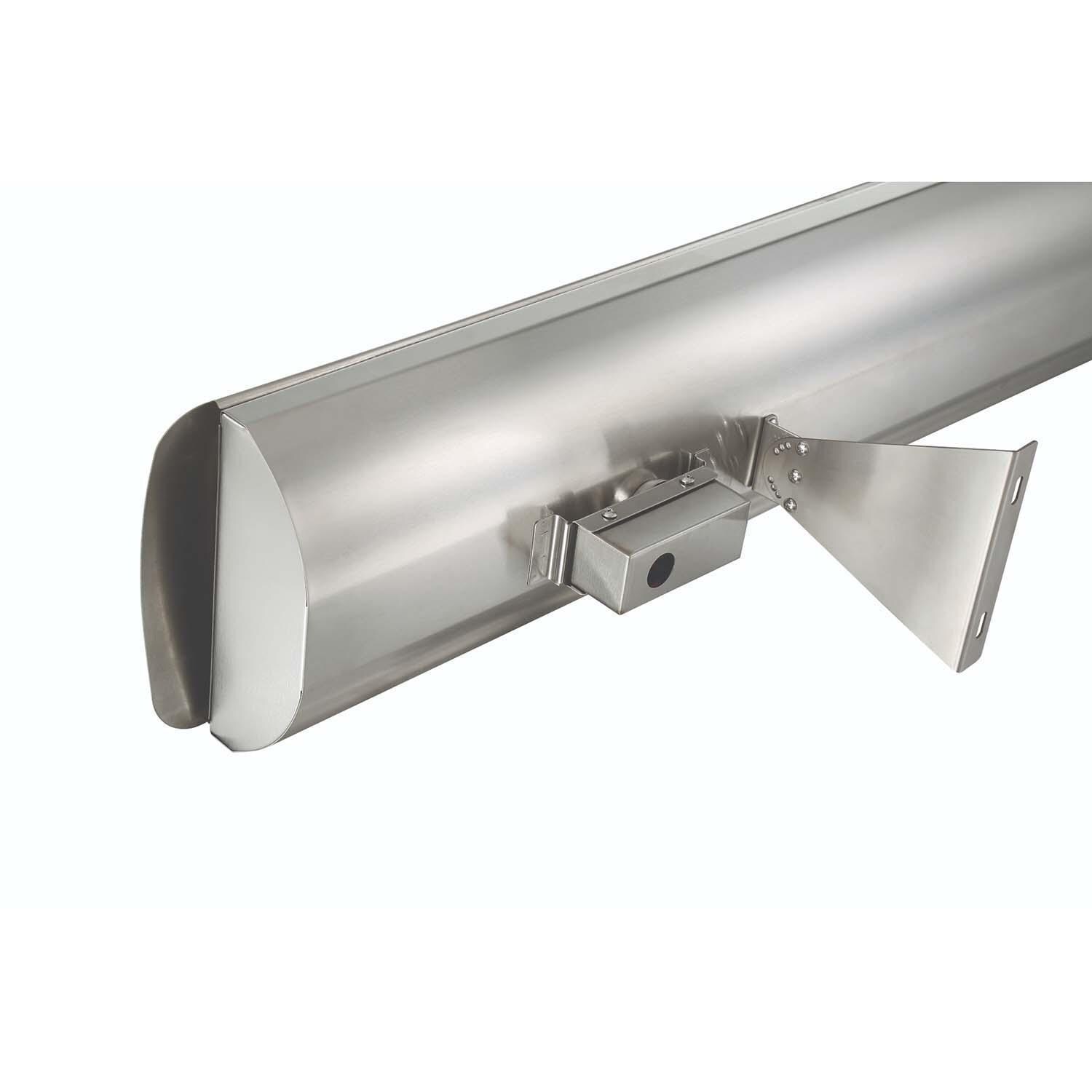 Eurofase EF40240S4 Astra Series 39-Inch 4000 Watt Dual Element 240V Electric Infrared Patio Heater - Stainless Steel - Back - Detail thumbnail