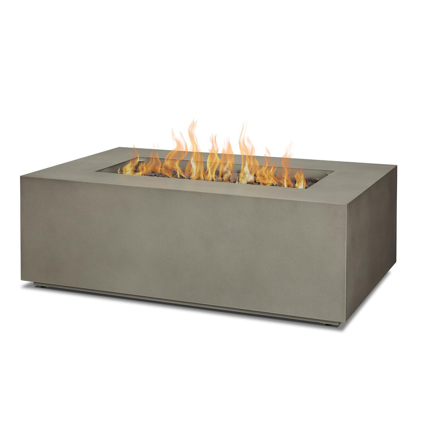 Lakeview Outdoor Designs SC-C9811LP-MGRY Elysian 42-in Rectangle Propane Gas Fire Table - Main thumbnail