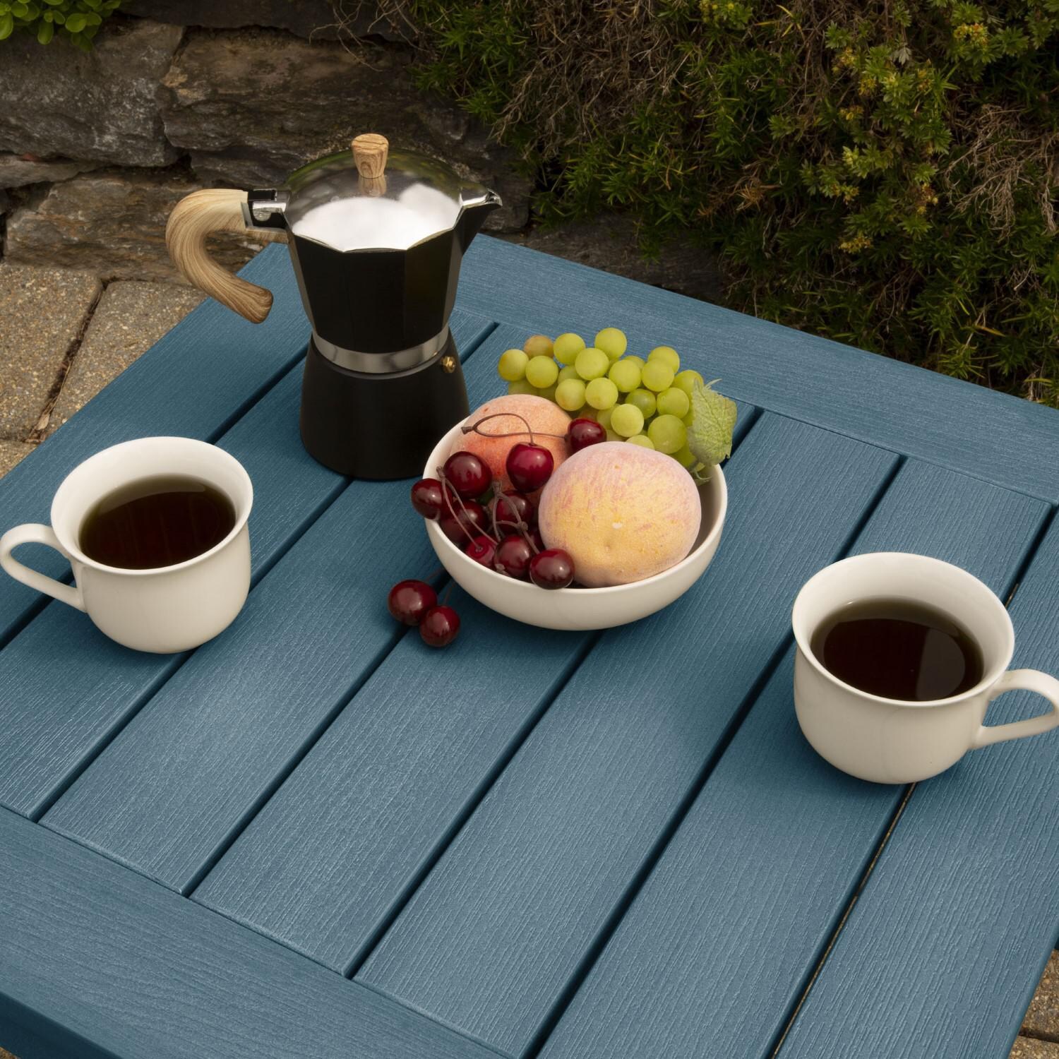 Lakeview Adirondack Side Table - Nantucket Blue - Overhead thumbnail
