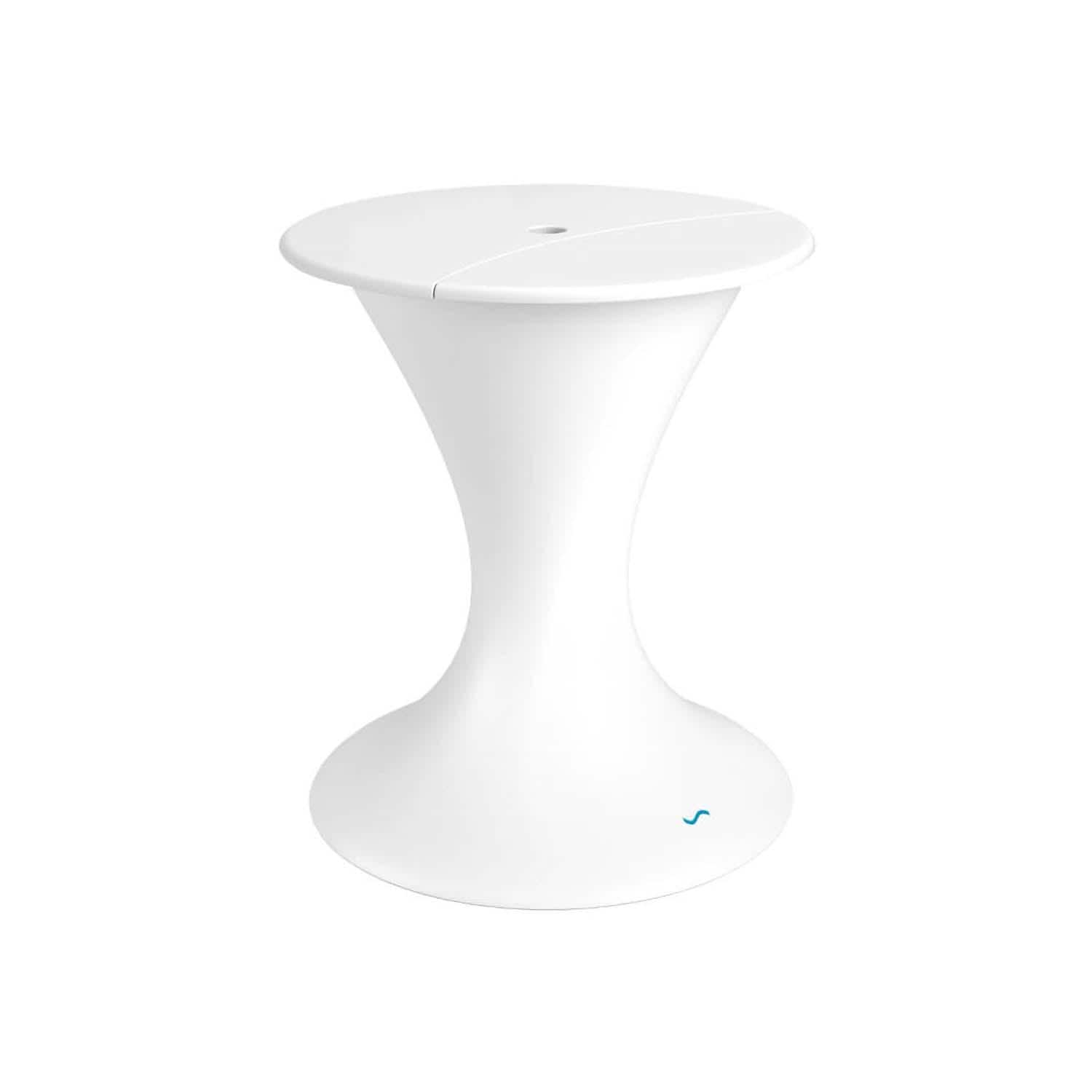 Ledge Lounger Autograph Umbrella Stand Ice Bin - White W/White Lid - LL-AG-US-LC-W-WH