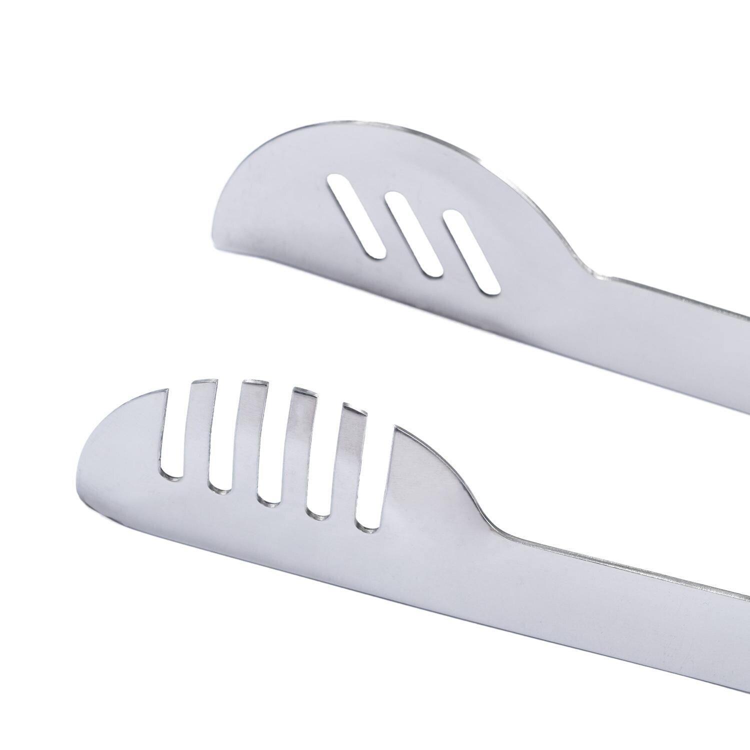 BBQGuys Signature BBQ-5PC-TSB 5-Piece Stainless Steel Tool Set - Tong Heads thumbnail