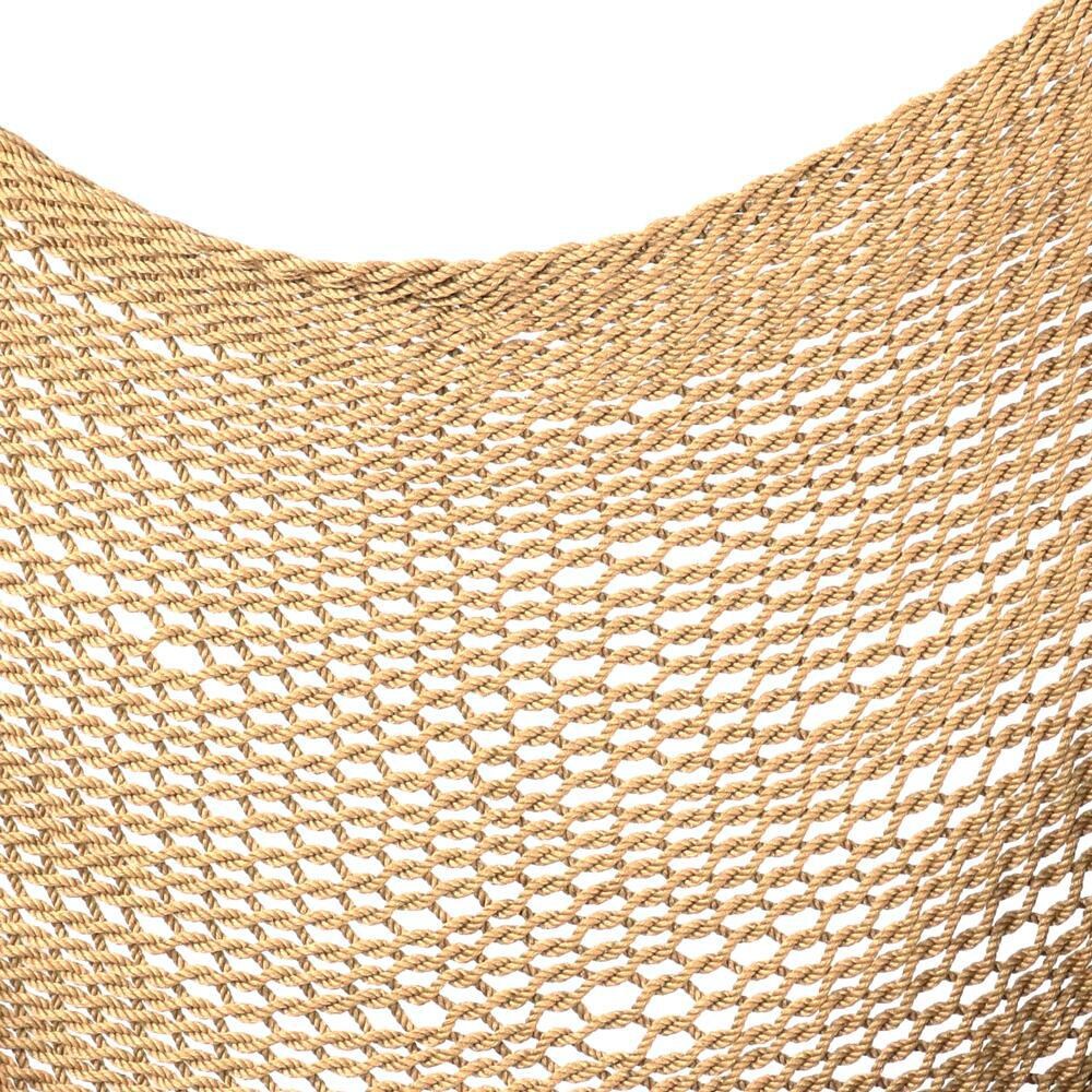 Ultimate Patio Extra Large Hanging Caribbean Hammock Chair w/ Adjustable Chair Stand - Tan - Hammock Bed Detail thumbnail