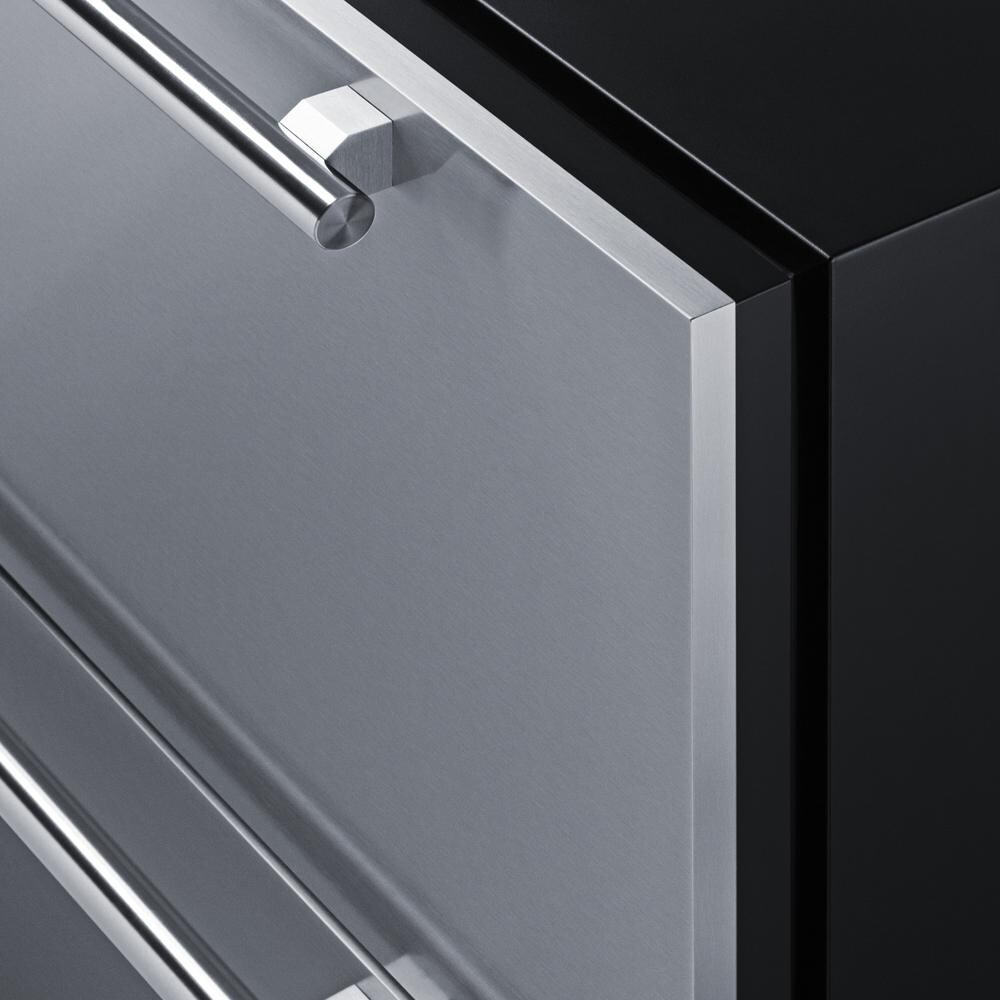 Summit SPR36DROS 36 Inch 7.15 Cu. Ft. Outdoor 2-Drawer All-Refrigerator - Corner - Detail thumbnail