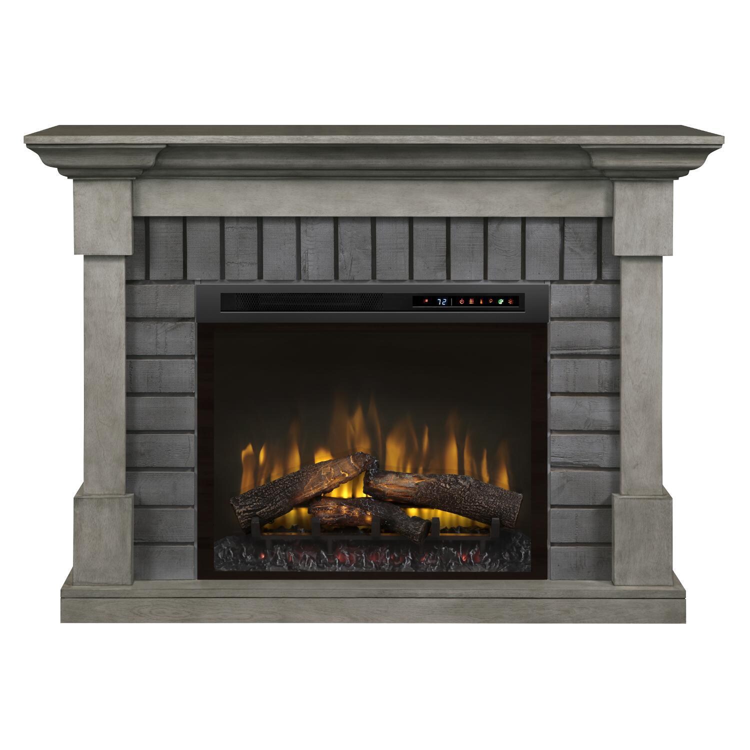 Dimplex - GDS28L8-1924SK - Royce 52-Inch Electric Fireplace Mantel - Logs - Smoke Stack Gray thumbnail