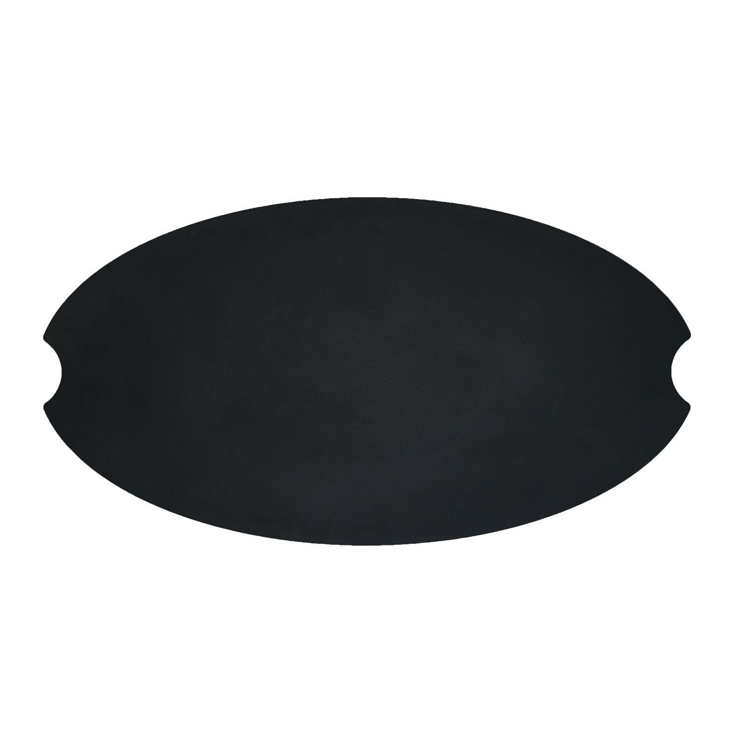 Real Flame Riverside Large Oval Steel Lid For 58-Inch Fire Bowls - 593-BLK image