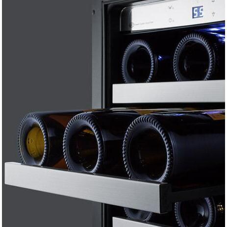Summit Classic 34 Bottle Built-In / Freestanding Wine Cellar / Cooler - CL15WC - Sliding Shelves thumbnail