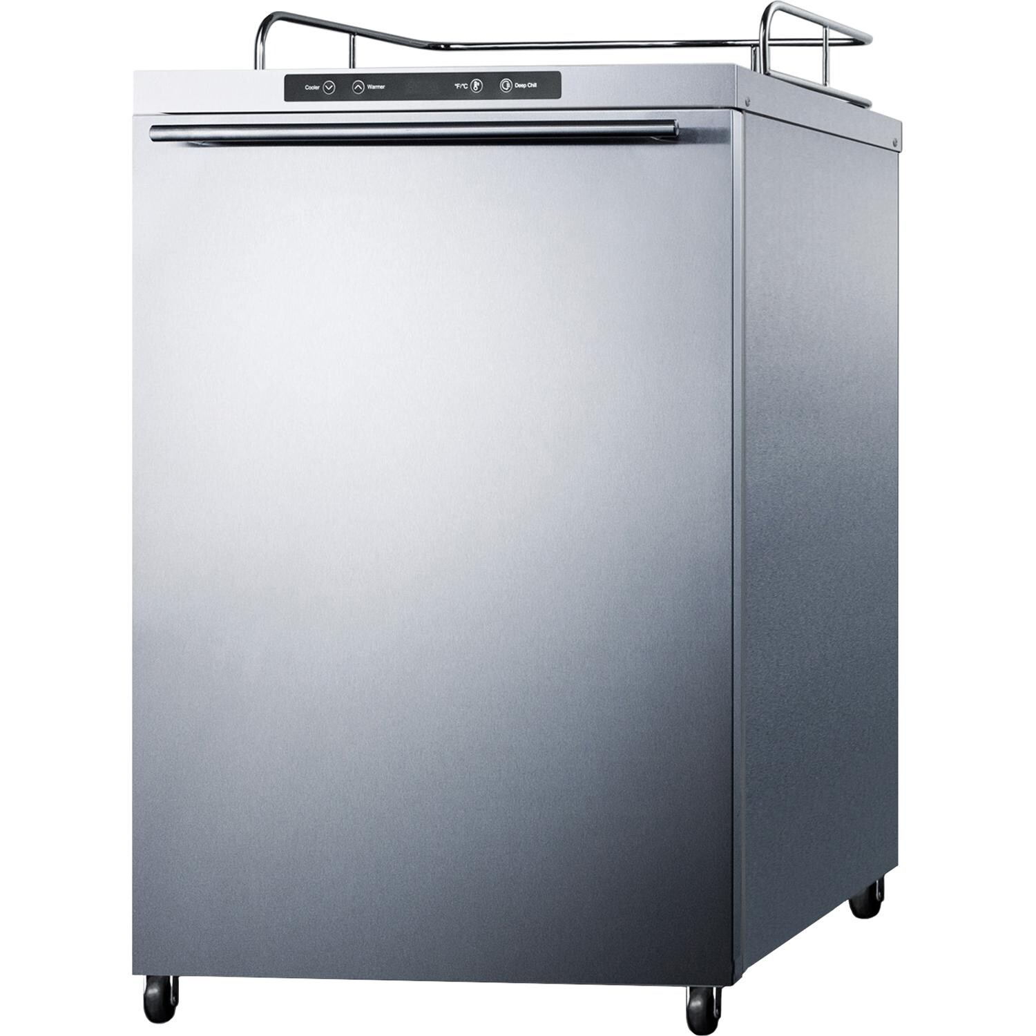 Summit Commercial SBC635MOS7NKHH 24-Inch 5.6 Cu. Ft. Outdoor Rated DIY Tap Beer Dispenser / Kegerator - Horizontal Handle thumbnail