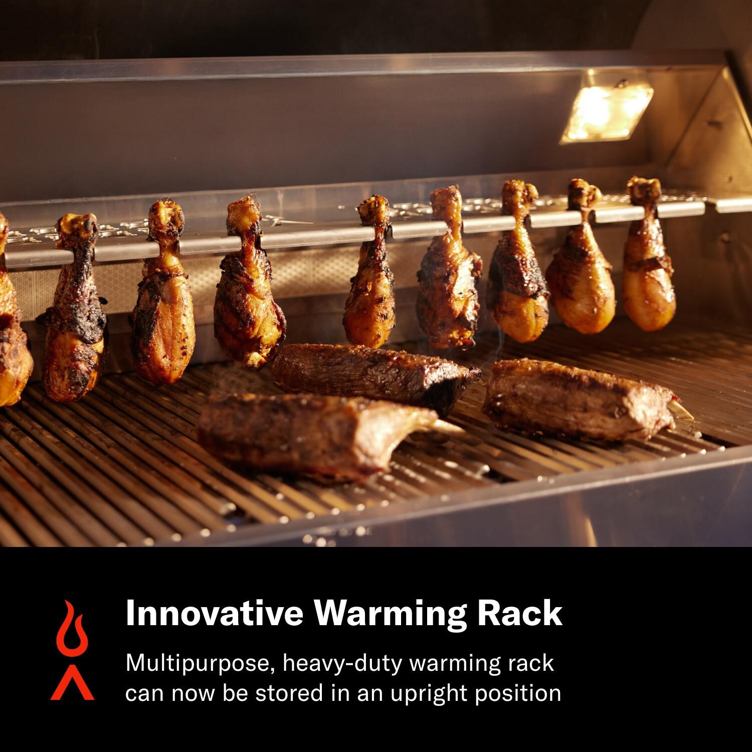 Blaze BLZ-4LTEPRO-LP LTE PRO 32-in 4-Burner Built-In Propane Grill w/ Digital Temperature Screen & Rotisserie - Innovative Warming Rack - Detail thumbnail