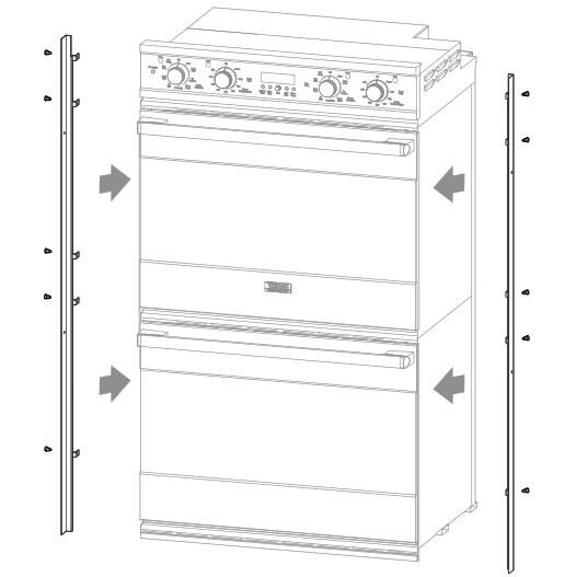 Viking Flush Mount Kit For 30-Inch Professional VEDO Double Ovens - P30FTDSS thumbnail