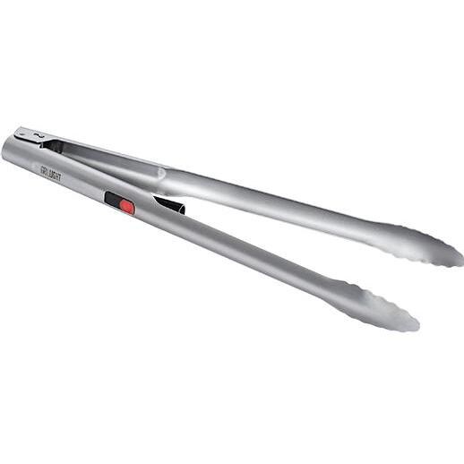 18-Inch Stainless Steel BBQ Tongs With LED Light - Full View
