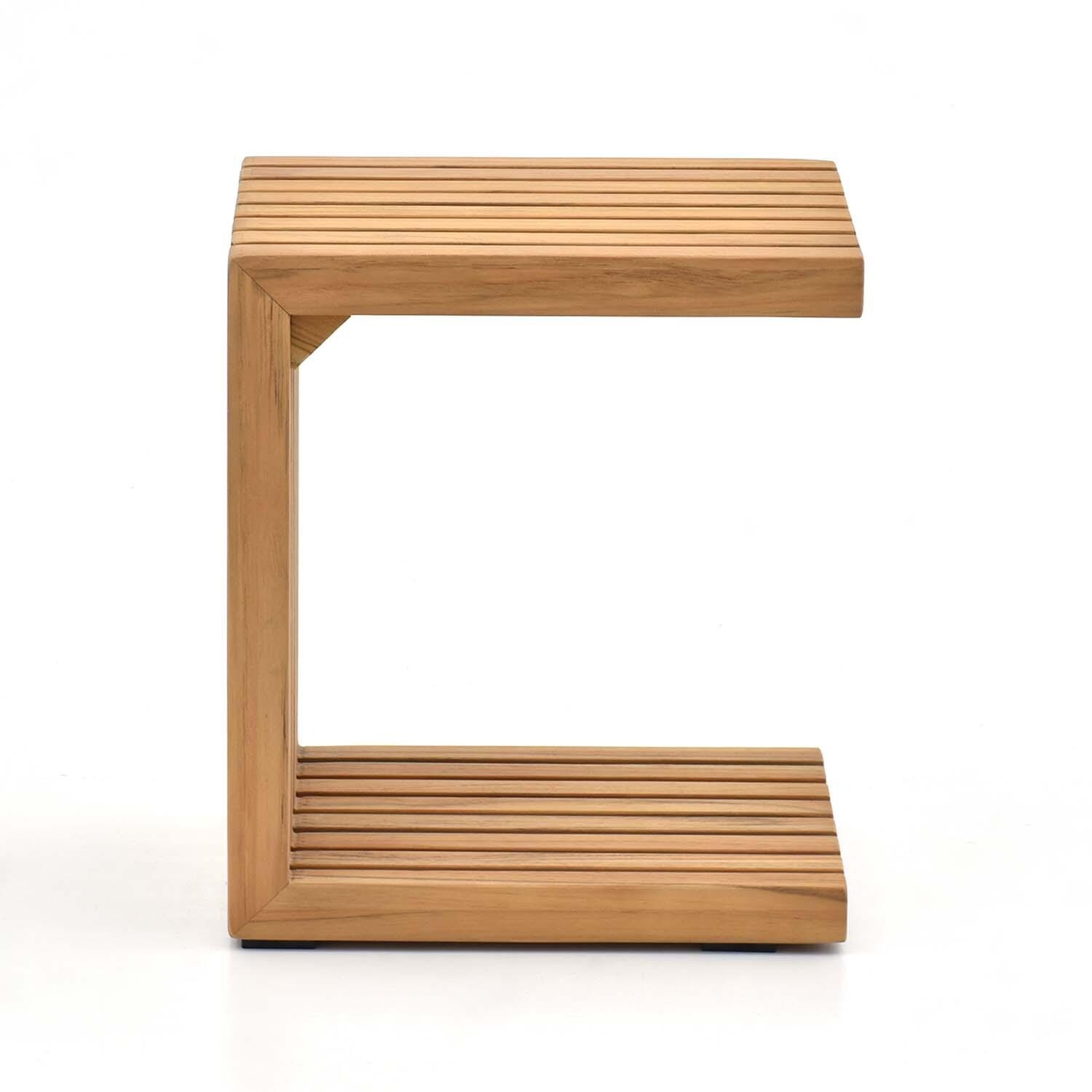 Carrbrook 8 Pc Set Teak Seating Set By Lakeview Outdoor Designs - Sofa Table Front View - Detail thumbnail