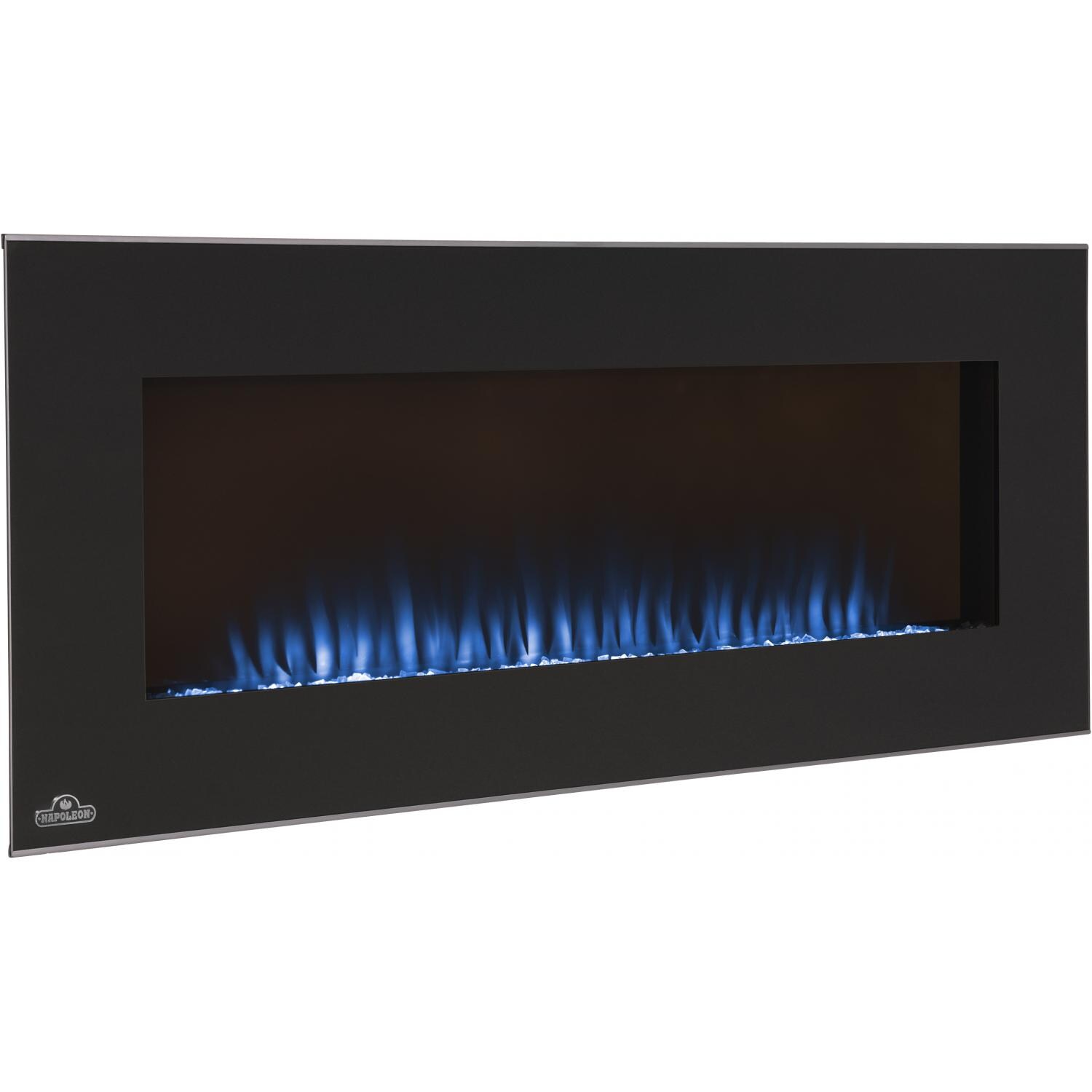 Napoleon Azure 42-Inch Linear Wall Mount Electric Fireplace - EFL42S - Blue Background thumbnail