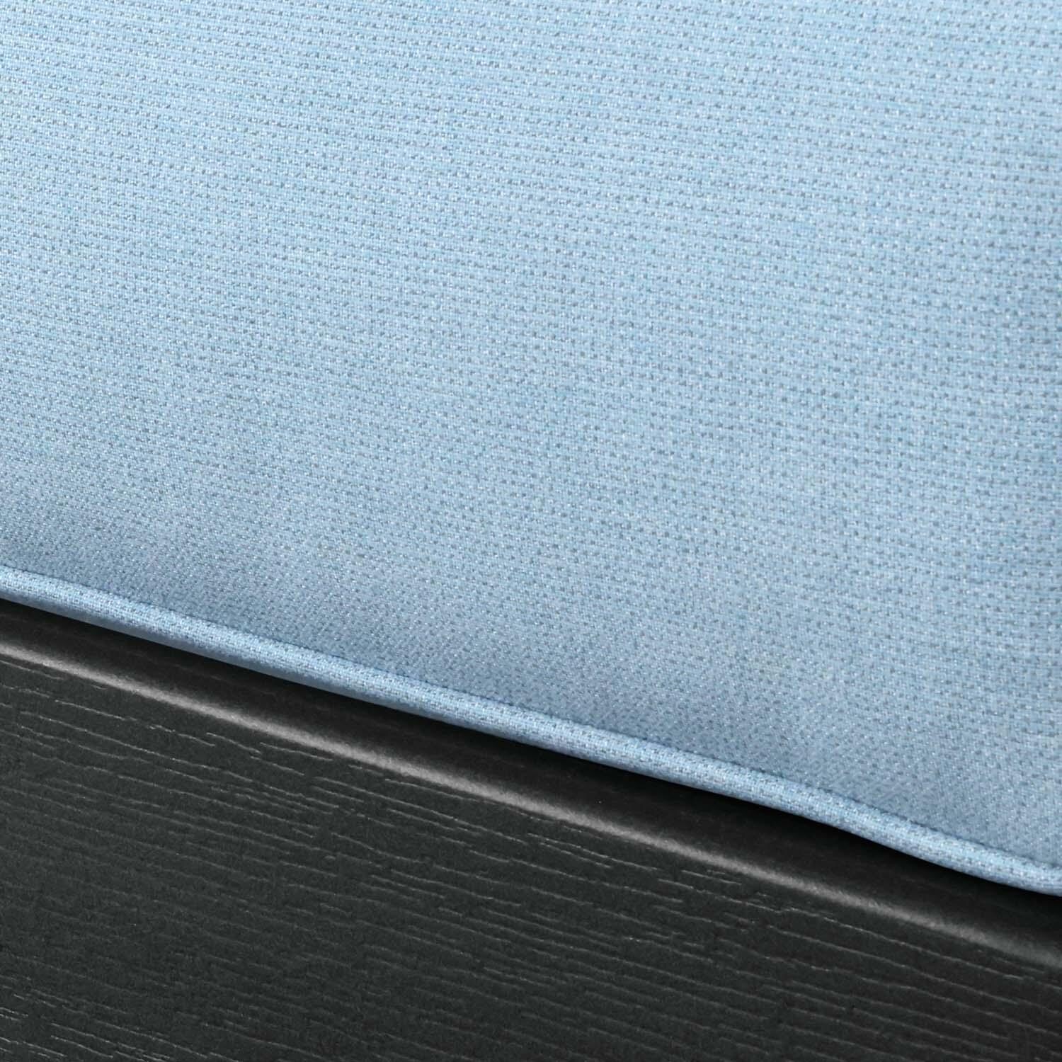 Blushing Bay Recycled Plastic Ottoman in Bliss Dew/Black by Lakeview Outdoor Designs - Cushion - Detail thumbnail