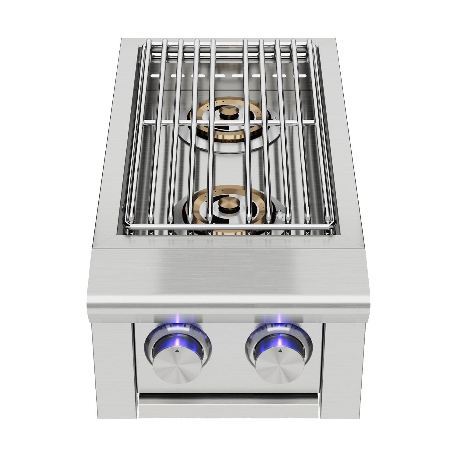 XO Performance XLT 12 1/2-in Propane Double Side Burner - XOGSIDEBXLTL
