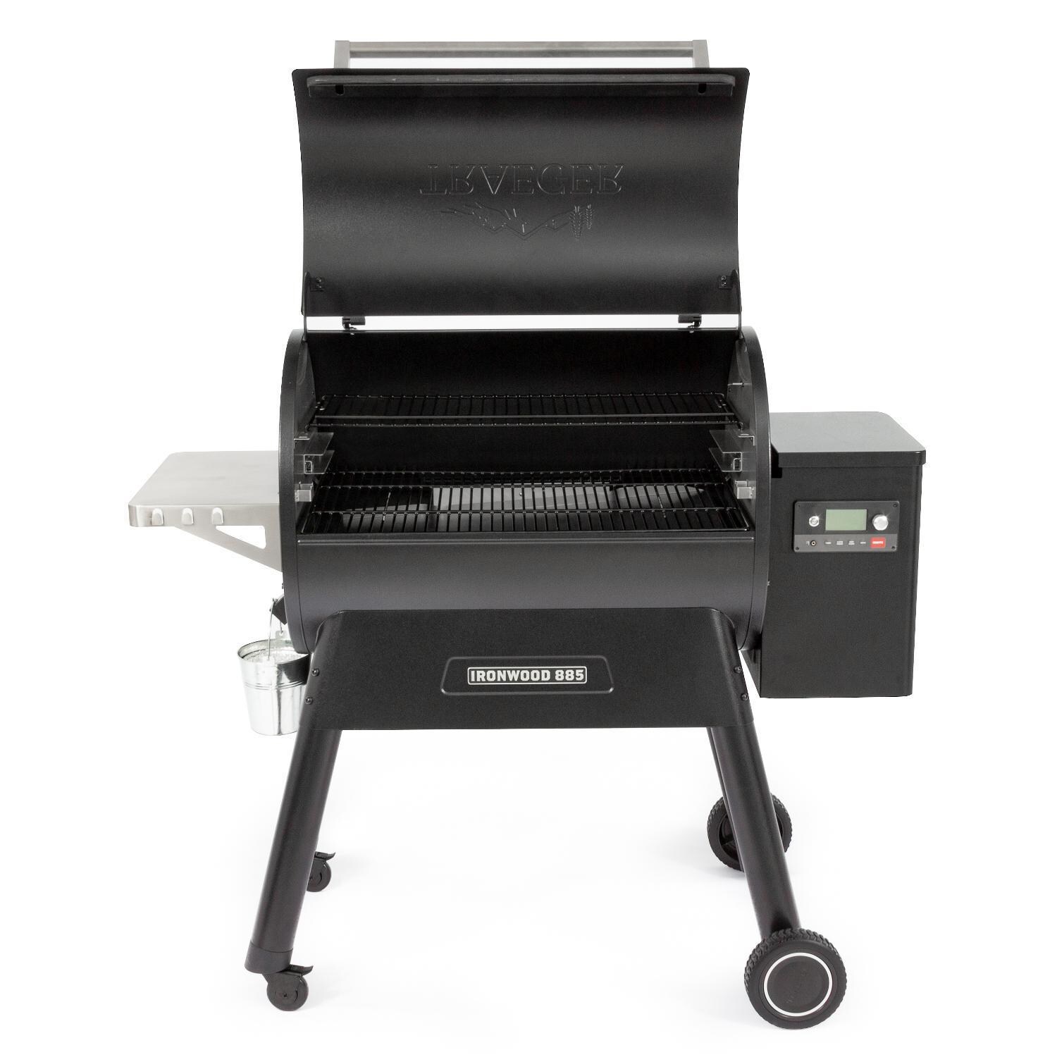 Traeger Ironwood 885 Wi-Fi Controlled Wood Pellet Grill W/ WiFIRE Pellet Sensor TFB89BLF