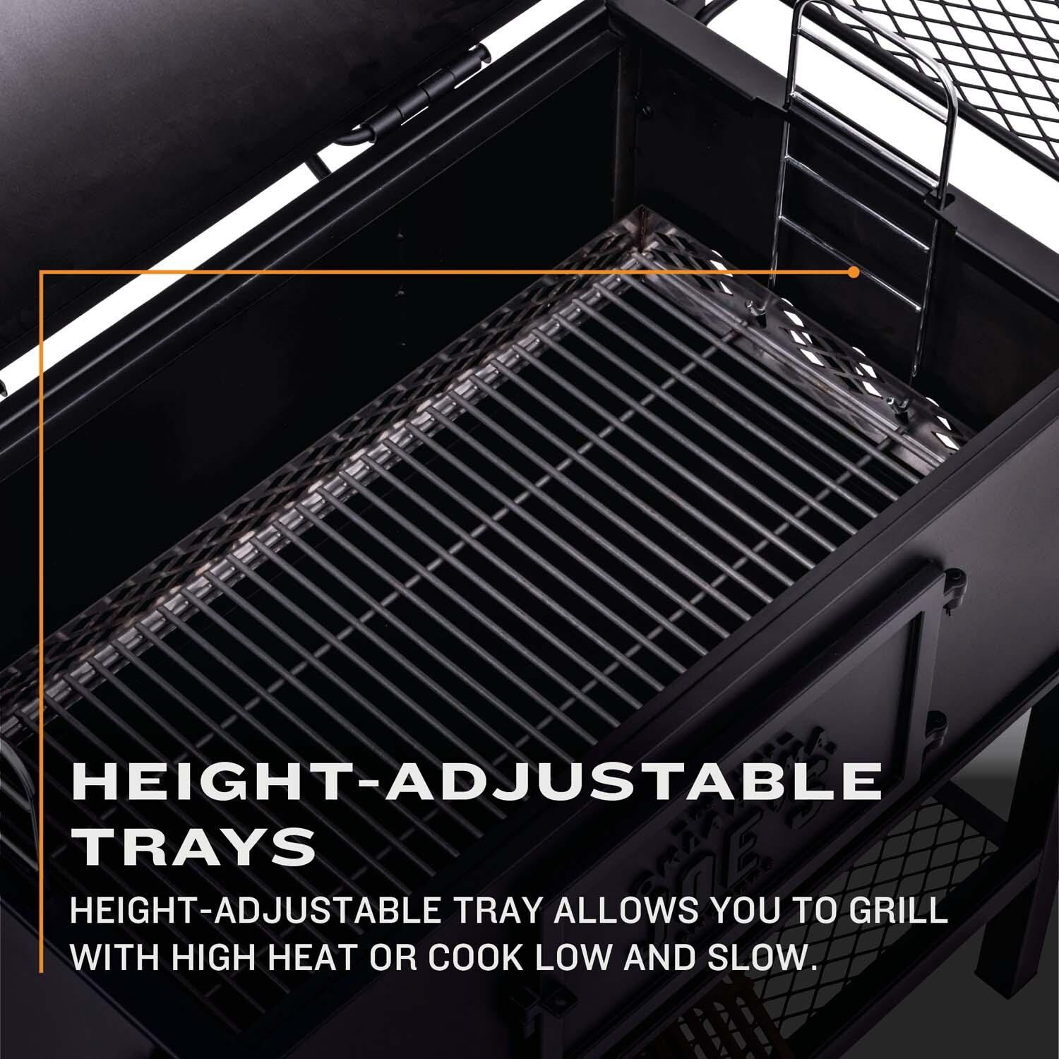 Oklahoma Joe's 19302087 Judge Charcoal Grill - Height Adjustable - Detail thumbnail