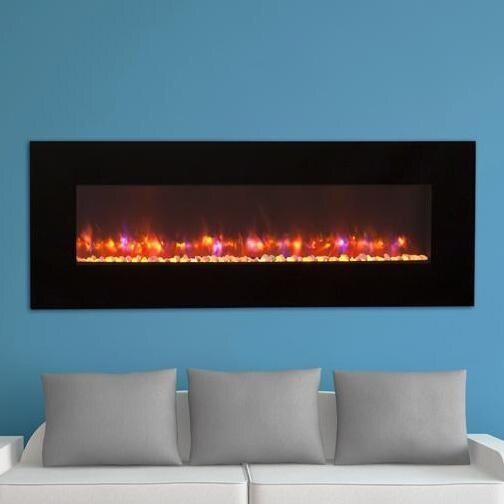 GreatCo 70Inch Gallery Linear Wall Mount Electric Fireplace GE70