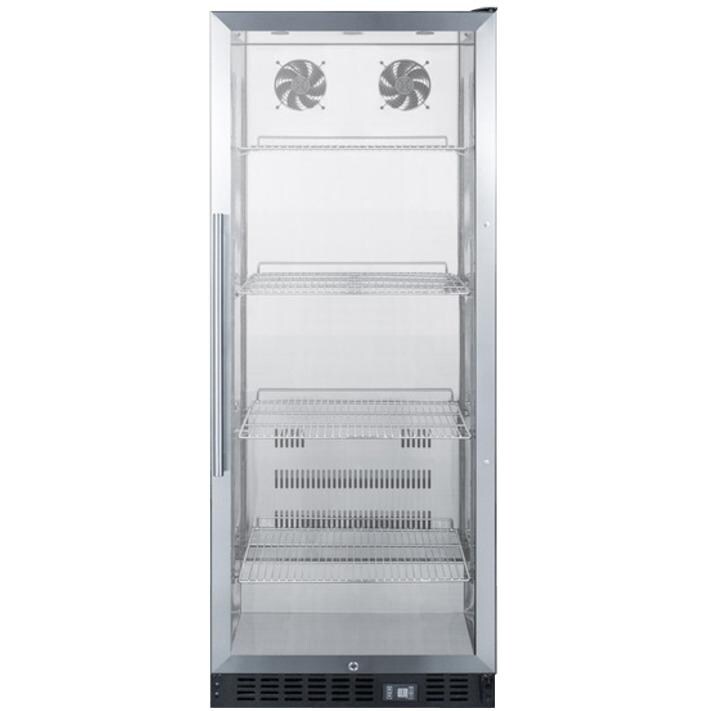 Summit 24-Inch 11 Cu. Ft. Commercial Freestanding Beverage Center - Stainless Steel - SCR1156 thumbnail