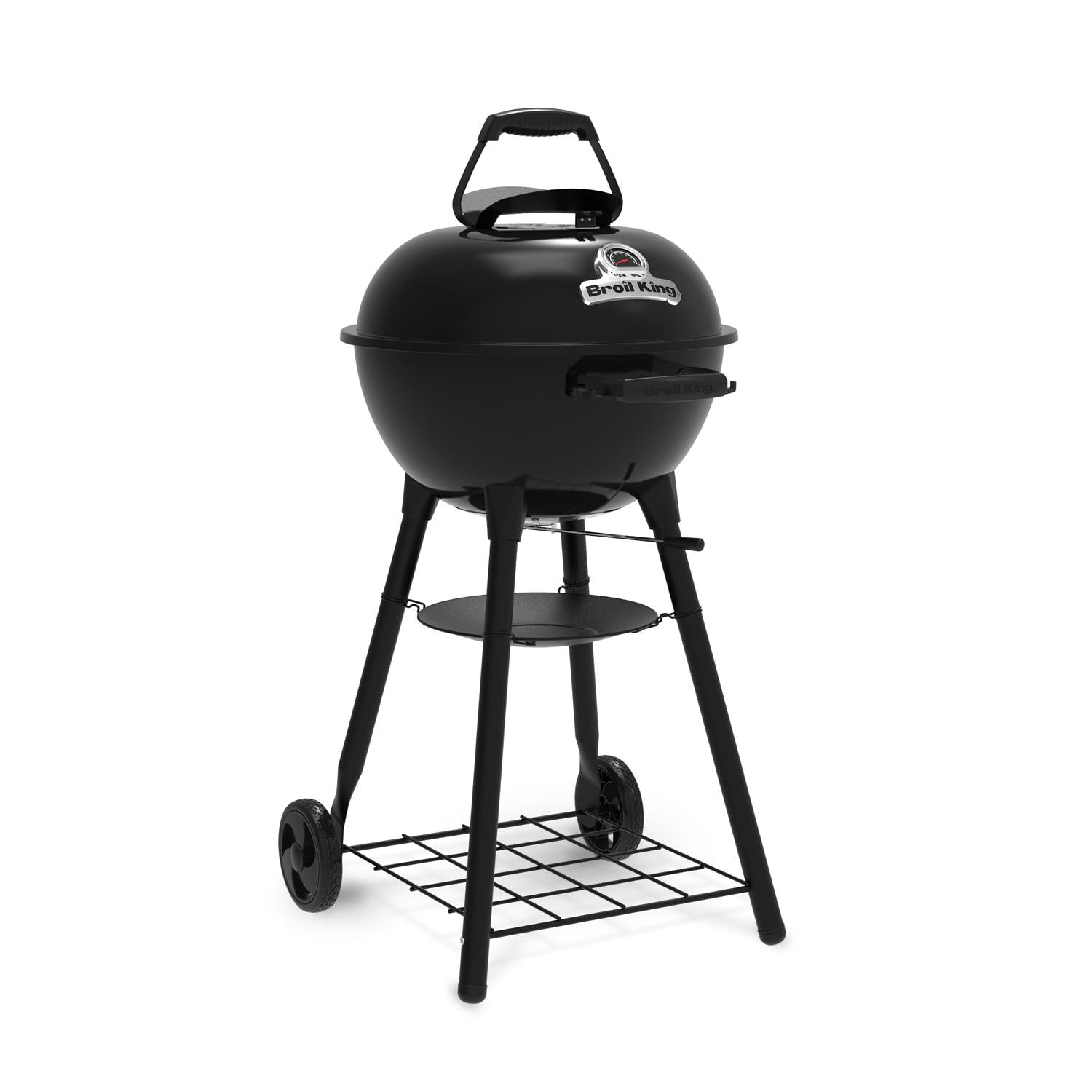 Broil King 400010 Kettle 18 1/2-in Charcoal Grill - Black - Angled Right - White Background thumbnail