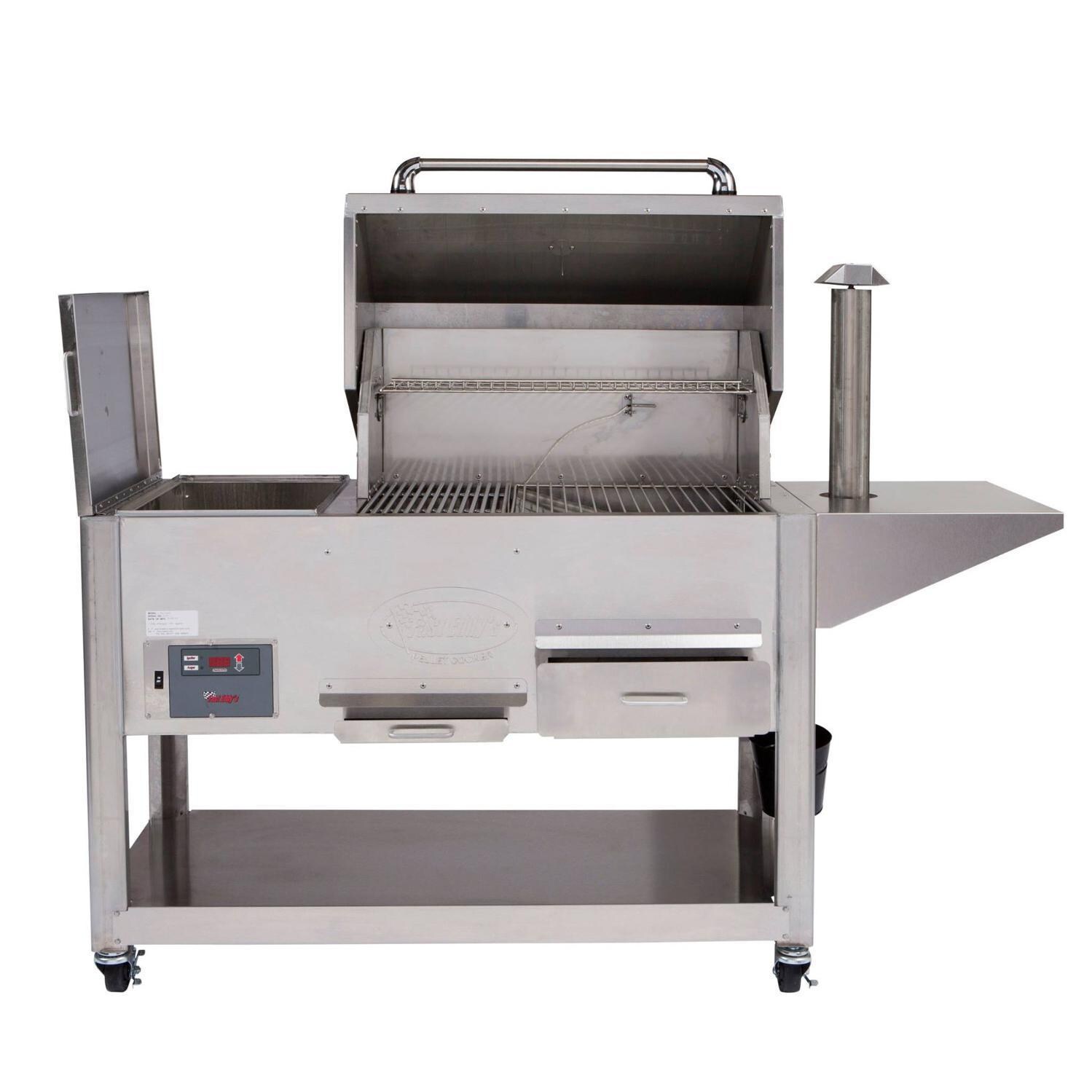 Cookshack PG1000 Fast Eddys 32-Inch Wood Pellet Grill - Open View thumbnail