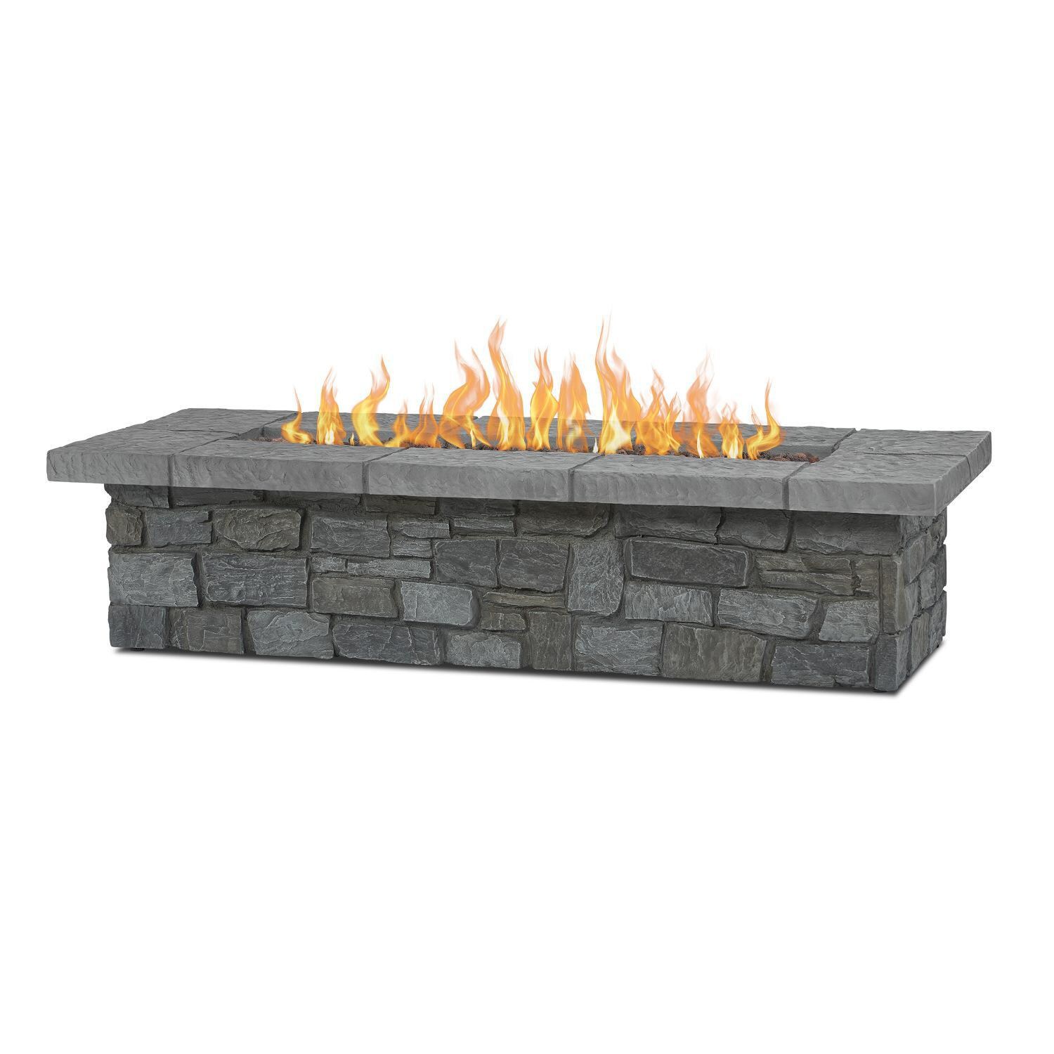 Lakeview Outdoor Designs SC-C11813LP-GRY Baywood 66-Inch Rectangle Propane Gas Fire Table - Main thumbnail