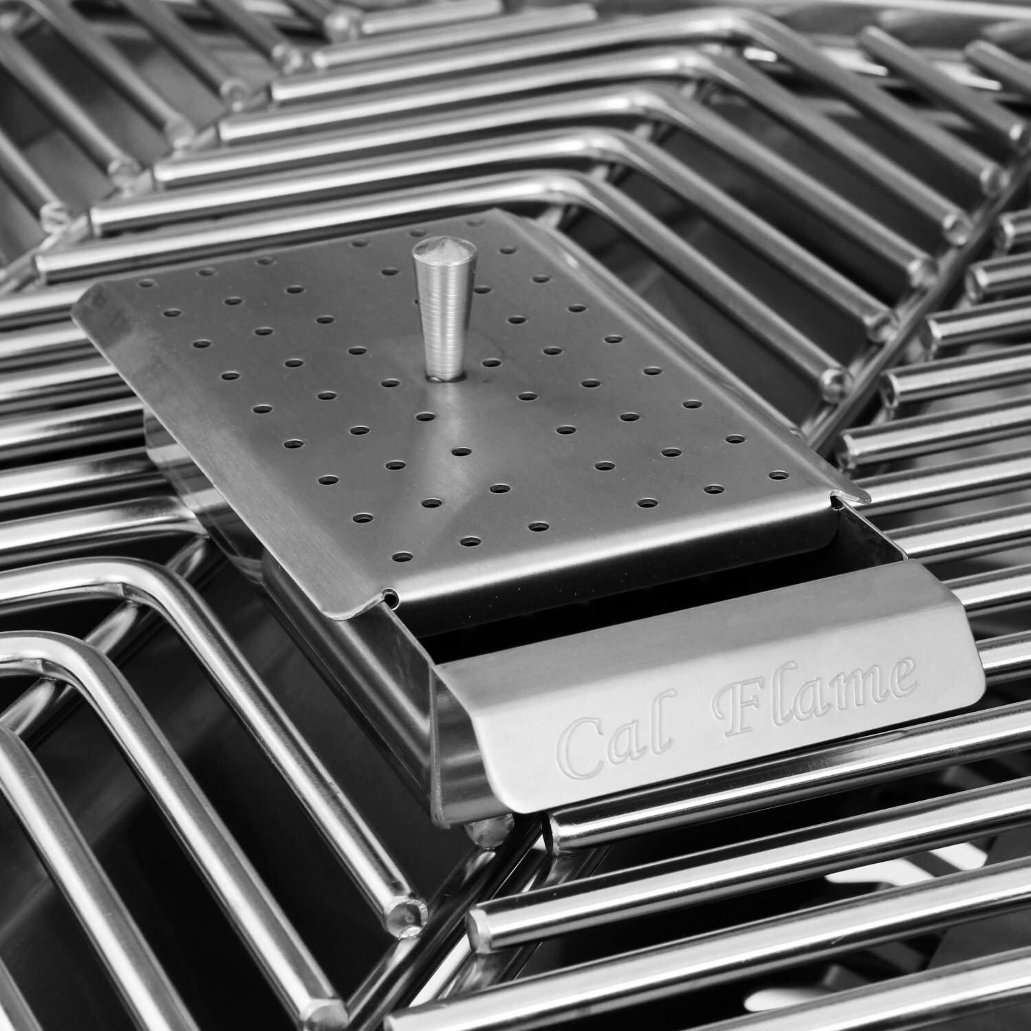 Cal Flame P4 4 Burner Built-In Propane Gas Grill - Included Smoker Tray thumbnail