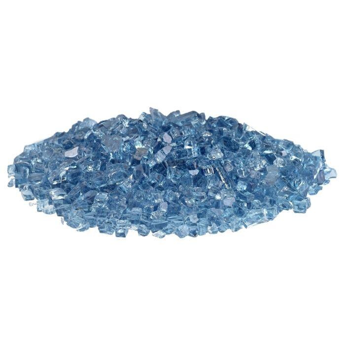 BBQGuys Signature AFF-PABL-10 1/4-Inch Pacific Blue Fire Glass - Glass Pile thumbnail