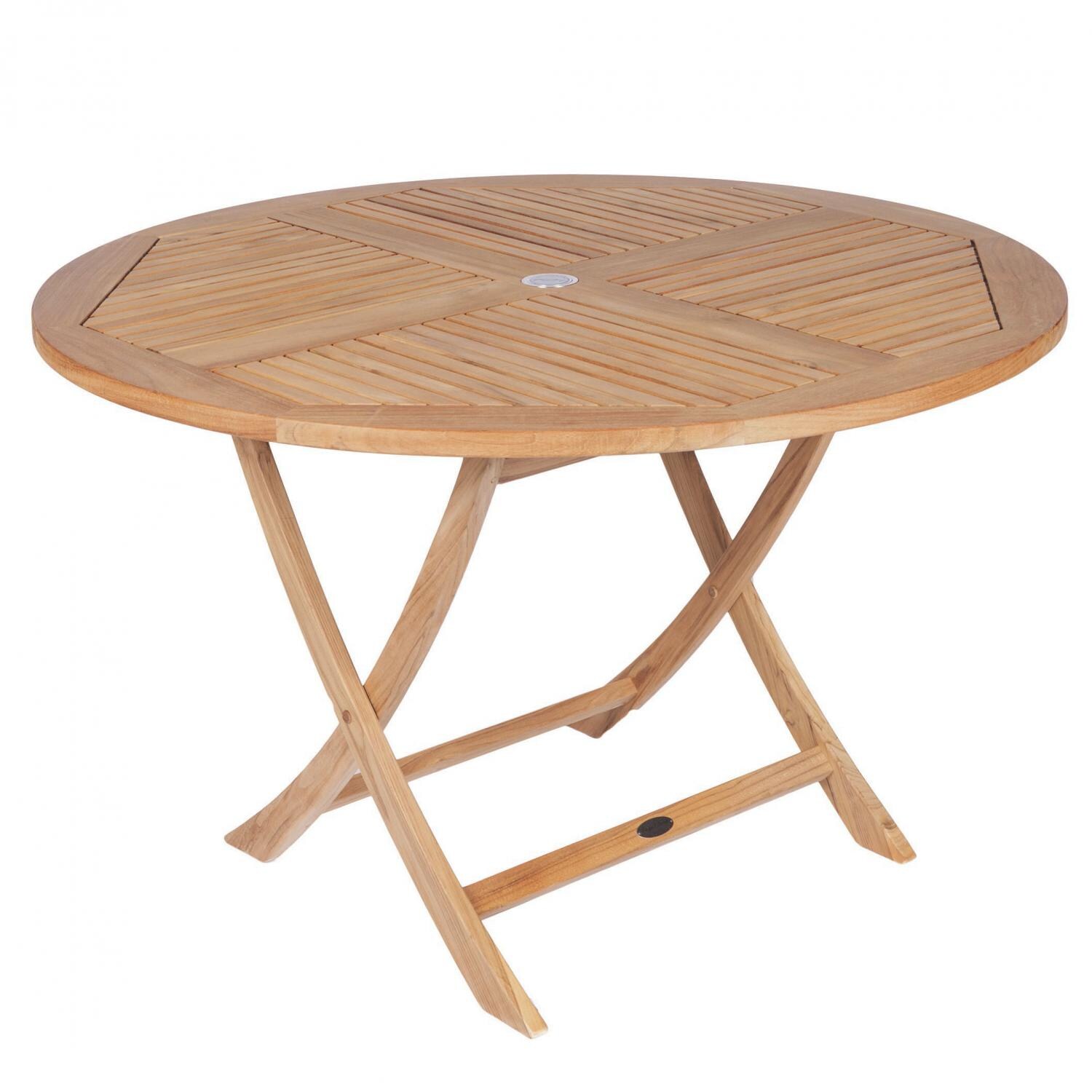 Royal Teak Collection Sailor 47 Inch Round Teak Folding Patio Dining Table thumbnail