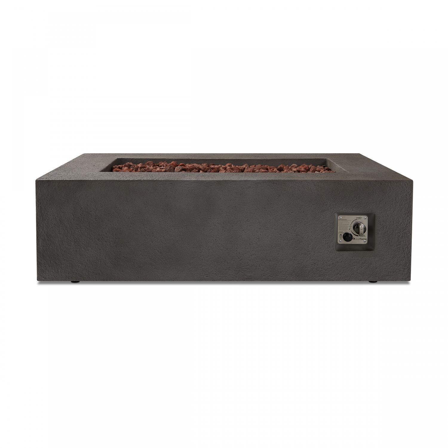 Lakeview Outdoor Designs SC-9750LP-GLG Villa Flora 50-Inch Rectangle Propane Gas Fire Pit Table - Glacier Gray - Control Panel thumbnail