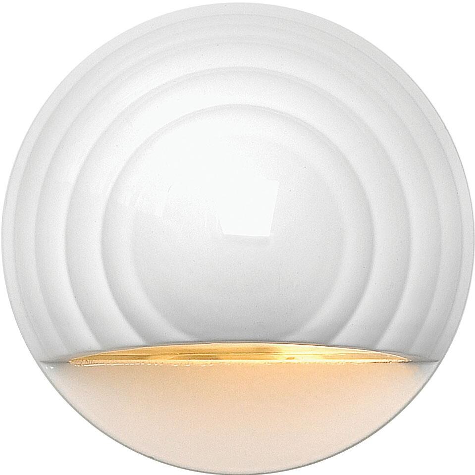 Hinkley Lighting Deck One Light 4-Inch LED Outdoor Deck Light - Matte White - 1549MW-LED image