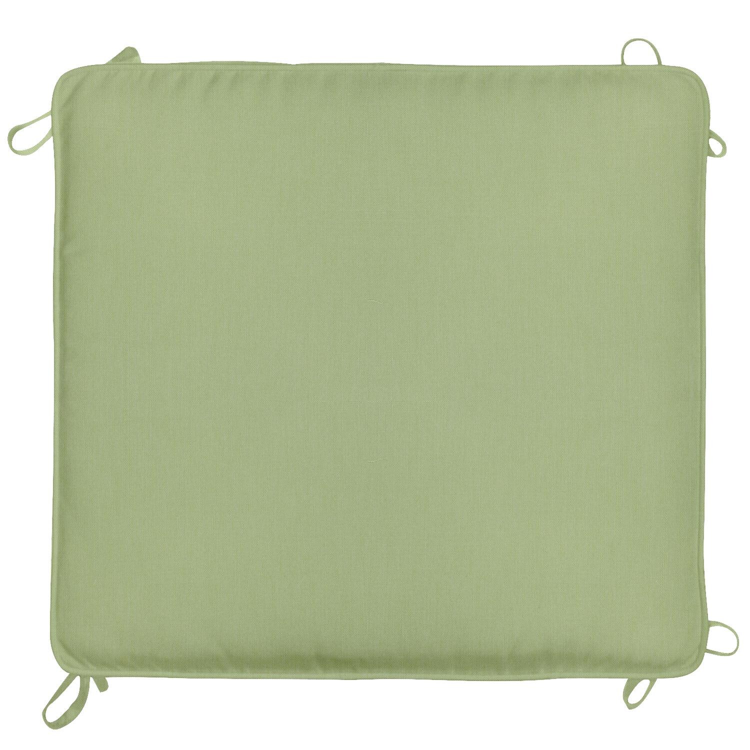 Sunbrella Canvas Parrot Large Outdoor Replacement Ottoman Cushion W/ Piping By UltimatePatio.com - Top View thumbnail