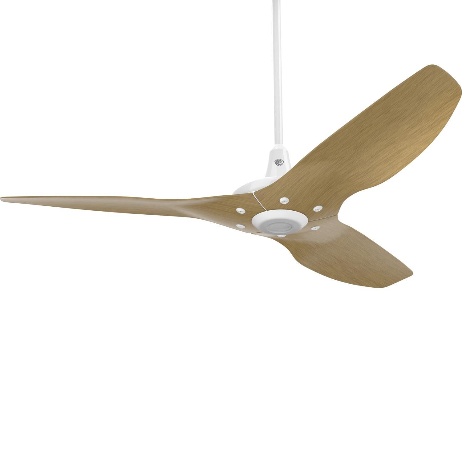 Big Ass Fans 52-Inch Haiku Ceiling Fan Universal Mount W/32-Inch Downrod in White/Caramel - MK-HK4-042506A259F504G10I32