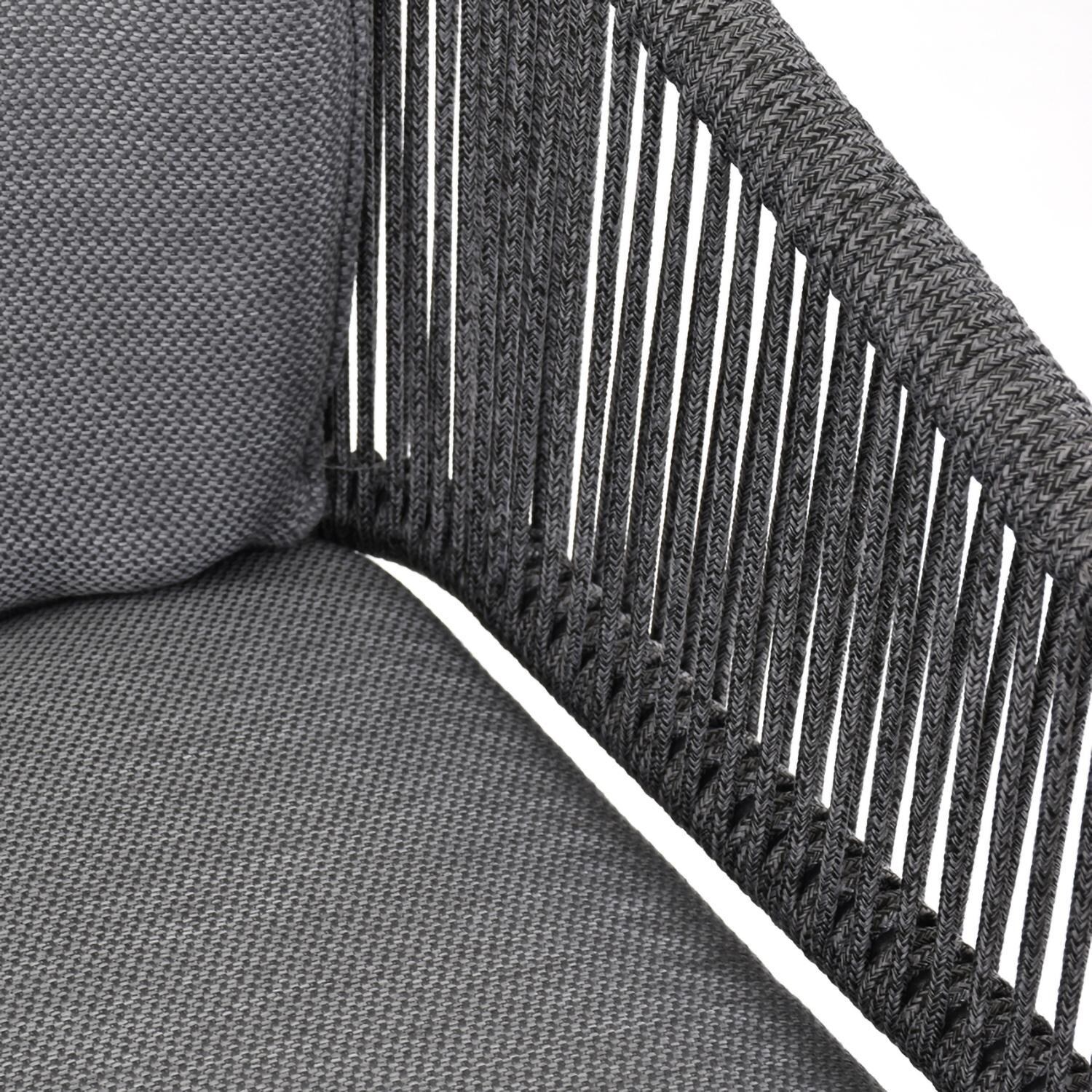 Lakeview Outdoor Designs LV-348-7 Lake Charles 7 Pc Aluminum Dining Set in Gray - Chair - Detail thumbnail