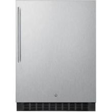 Summit 24-Inch 4.6 Cu. Ft. Commercial Outdoor Rated Compact Refrigerator - Stainless Steel - SPR627OSCSSHV image