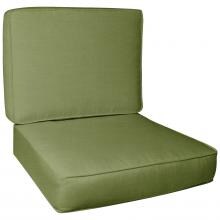 Sunbrella Spectrum Cilantro Large Outdoor Replacement Club Chair Cushion Set W/ Piping By BBQGuys
